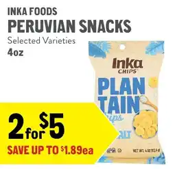 New Seasons Market Inka Foods Peruvian Snacks offer