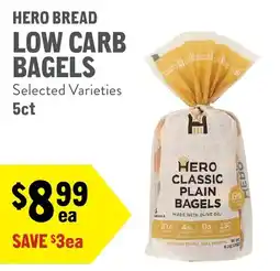 New Seasons Market Hero bread low carb bagels offer