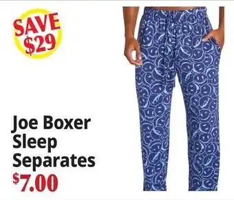 Ocean State Job Lot Joe Boxer Sleep Separates offer