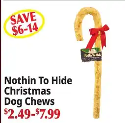 Ocean State Job Lot Nothin To Hide Christmas Dog Chews offer