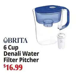 Ocean State Job Lot BRITA 6 Cup Denali Water Filter Pitcher offer