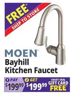 Ocean State Job Lot MOEN Bayhill Kitchen Faucet offer