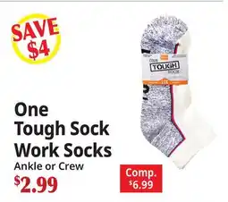 Ocean State Job Lot One Tough Sock Work Socks offer