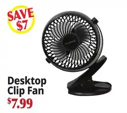 Ocean State Job Lot Desktop Clip Fan offer