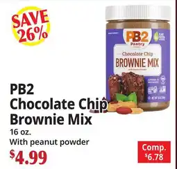 Ocean State Job Lot PB2 Chocolate Chip Brownie Mix offer