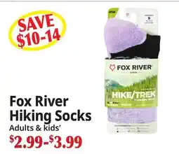 Ocean State Job Lot Fox River Hiking Socks offer