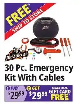 Ocean State Job Lot Emergency Kit With Cables offer