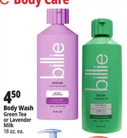 Ocean State Job Lot Body Wash Green Tea or Lavender Milk offer
