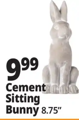 Ocean State Job Lot Cement Sitting Bunny offer