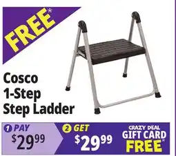 Ocean State Job Lot Cosco 1-Step Folding Step Stool offer