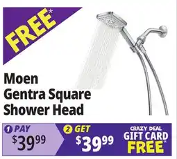 Ocean State Job Lot Moen Gentra Square Shower Head offer