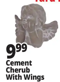 Ocean State Job Lot Cement Cherub With Wings offer
