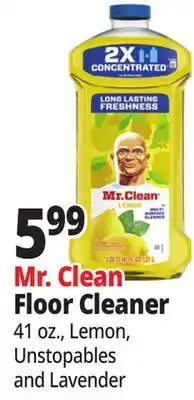 Ocean State Job Lot Mr. Clean Floor Cleaner offer