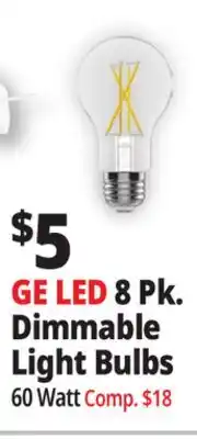 Ocean State Job Lot GE LED 8 Pk. Dimmable Light Bulbs offer