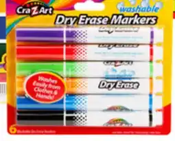 Ocean State Job Lot Cra-Z-Art 6 Ct. Washable Dry Erase offer