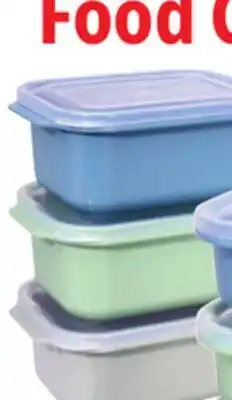 Ocean State Job Lot 3 Pk. Push Lid Food Containers Rectangle offer
