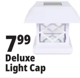 Ocean State Job Lot Deluxe Solar Post Cap Light White Finish offer