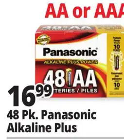 Ocean State Job Lot Panasonic Alkaline Plus Power AA Batteries 48 Count offer