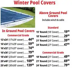 Ocean State Job Lot Winter Pool Covers offer