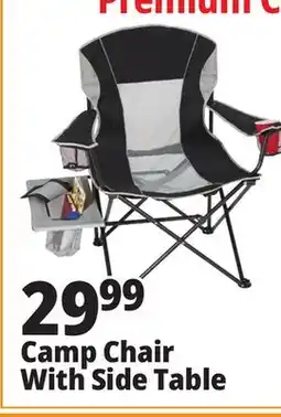 Ocean State Job Lot Camp Chair With Side Table offer