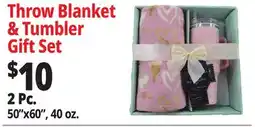 Ocean State Job Lot Throw Blanket & Tumbler Gift Set offer