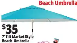 Ocean State Job Lot 7' Tilt Market Style Beach Umbrella offer