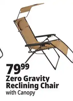 Ocean State Job Lot Zero Gravity Reclining Chair with Canopy offer