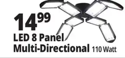 Ocean State Job Lot LED 8 Panel Multi-Directional offer