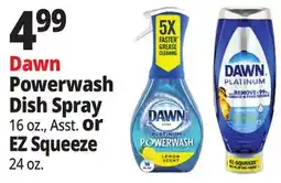 Ocean State Job Lot Dawn Powerwash Dish Spray 16 oz., Asst. or EZ Squeeze 24 oz offer