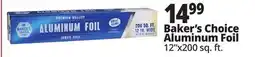 Ocean State Job Lot Baker's Choice Aluminum Foil offer