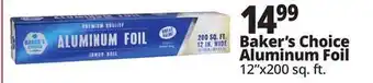 Ocean State Job Lot Baker's Choice Aluminum Foil offer