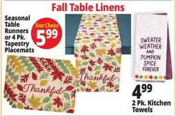 Ocean State Job Lot Fall Table Linens offer