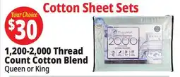 Ocean State Job Lot Cotton Sheet Sets offer