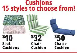 Ocean State Job Lot Cushions 15 styles to choose from! offer