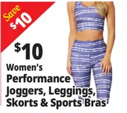 Ocean State Job Lot Women's Performance Joggers, Leggings, Skorts & Sports Bras offer