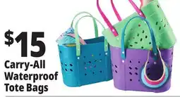 Ocean State Job Lot Carry-All Waterproof Tote Bags offer