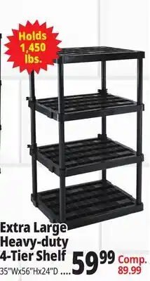 Ocean State Job Lot Extra Large Heavy Duty 4 Shelf offer