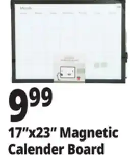 Ocean State Job Lot 17x23 Magnetic Calender Board offer