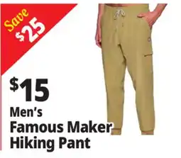 Ocean State Job Lot Men's Famous Maker Hiking Pant offer