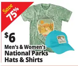 Ocean State Job Lot Men's & Women's National Parks Hats & Shirts offer