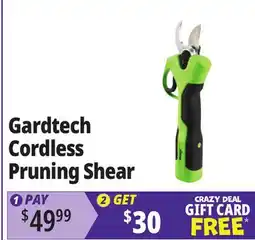 Ocean State Job Lot Gardtech Cordless Pruning Shear offer