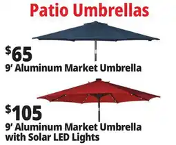 Ocean State Job Lot Patio Umbrellas offer