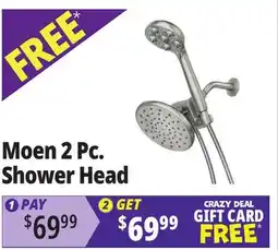 Ocean State Job Lot Moen 2 Pc. Shower Head offer