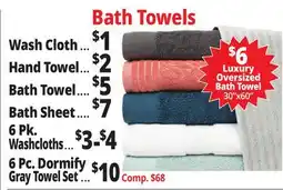 Ocean State Job Lot Bath Towels offer