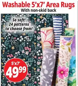 Ocean State Job Lot Washable 5'x7' Area Rugs offer