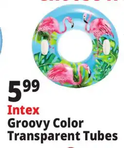 Ocean State Job Lot Intex Groovy Color Transparent Tubes offer