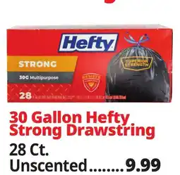 Ocean State Job Lot 30 Gallon Hefty Strong Drawstring offer