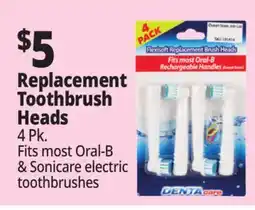 Ocean State Job Lot Replacement Toothbrush Heads offer