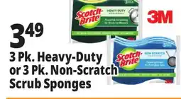 Ocean State Job Lot 3 Pk. Heavy-Duty or 3 Pk. Non-Scratch Scrub Sponges offer