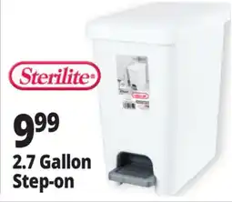 Ocean State Job Lot Sterilite 2.7 Gallon Step-on offer